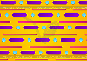 Colorful retro minimal geometric background - vector clipart