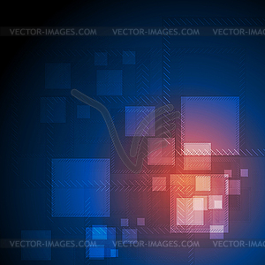 Shiny abstract futuristic technical background - vector clipart