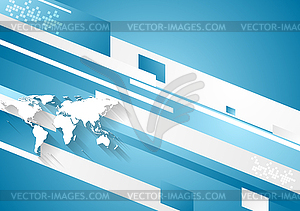 Digital technology geometric corporate blue - vector clipart