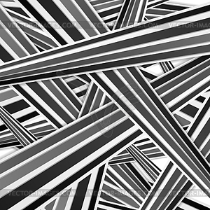 Abstract tech black and white striped pattern - stock vector clipart