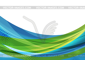 Colorful abstract waves background - vector image