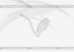 Abstract grey grunge wavy background - vector clip art