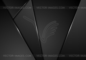 Black abstract tech corporate background - vector clipart
