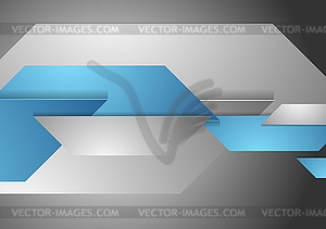 Blue and grey technology abstract background - vector clipart