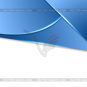 Abstract blue and white tech corporate background - royalty-free vector clipart