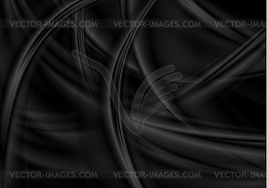 Черные абстрактные гладкие размытые волны фон - изображение в векторе / векторный клипарт