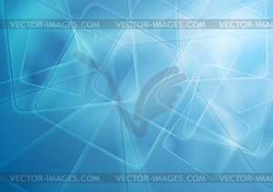 Abstract bright blue glossy squares tech background - stock vector clipart