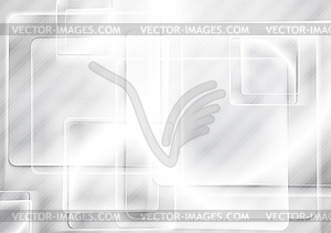 Grey abstract shiny glossy squares background - vector clipart