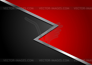 Corporate abstract red and black background - royalty-free vector image