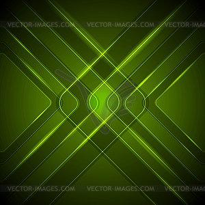 Abstract dark green tech glossy background - stock vector clipart