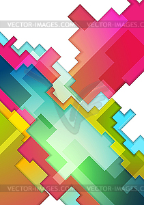 Colorful abstract geometry background - vector image