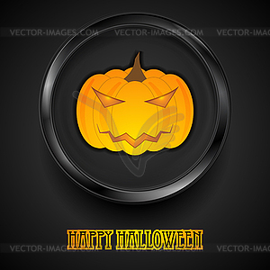 Jack-O-Lantern pumpkin Halloween monster - color vector clipart