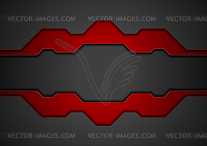 Black and red technology concept abstract background - vector EPS clipart