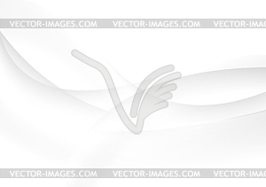 Abstract grey and white waves background - vector clip art