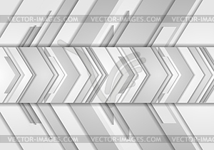 Серый абстрактный фон технологии стрелок - векторизованный клипарт