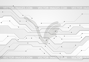 Tech grey futuristic concept abstract background - vector clip art