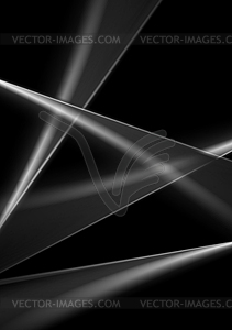 Черно-белая монохромная плавная линия абстракции - векторное изображение EPS