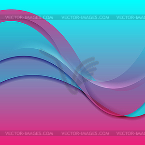 Bright abstract waves corporate background - vector image