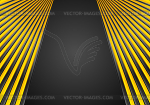 Черные и оранжевые глянцевые полосы абстрактного фона - изображение в векторе / векторный клипарт
