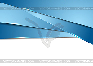 Abstract blue shiny tech corporate background - royalty-free vector image