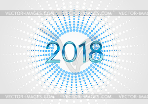 Happy 2018 New Year abstract background - vector clip art