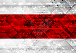 Red and grey shiny abstract sparkling tech - vector EPS clipart