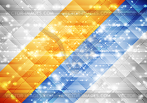 Bright shiny abstract sparkling tech background - vector clip art