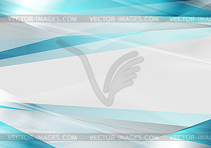Синий и серый глянцевый полосы абстрактный фон - векторный рисунок
