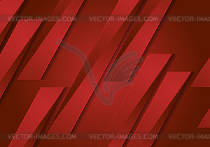 Red tech abstract geometric background - vector clipart / vector image