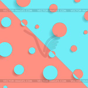 Bright abstract retro minimalism circles background - stock vector clipart