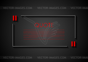 Quote blank speech bubble abstract bright design - vector EPS clipart