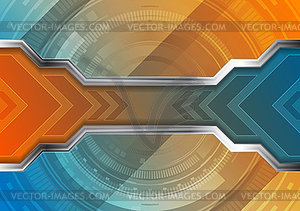 Technology abstract background with gear shape and - royalty-free vector image