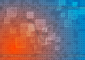 Colorful abstract tech geometric background - vector clipart