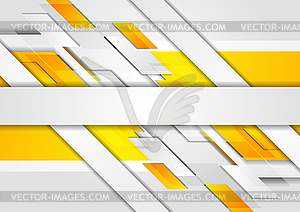 Bright yellow tech corporate abstract background - color vector clipart