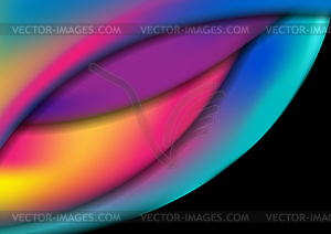 Colorful modern liquid waves abstract background - vector clipart