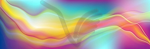 Красочный абстрактный фон с мягкими текучими волнами - векторизованный клипарт