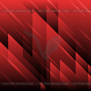 Red tech geometric abstract background - vector clip art