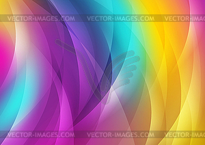 Красочные блестящие волны абстрактный фон - стоковый клипарт