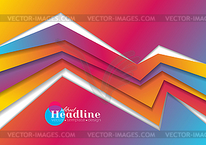 Vibrant gradient abstract corporate geometric - vector image