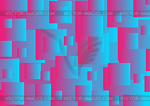 Pink and blue abstract squares tech background - stock vector clipart