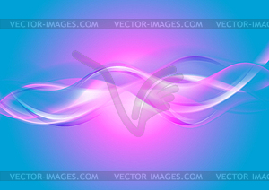 Pink and blue liquid abstract elegant waves - vector clipart