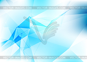 Technology low poly shapes abstract connection - vector clipart