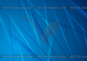 Abstract bright blue shiny stripes background - vector clipart