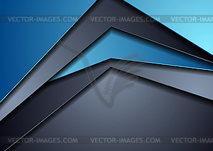 Dark blue abstract tech corporate background - vector clipart / vector image