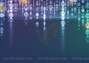 Glowing lights abstract shiny bokeh background - vector clip art