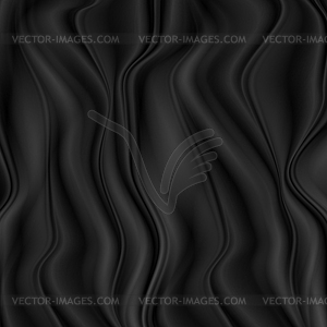 Абстрактный фон с черными мягкими изогнутыми волнами - векторная графика