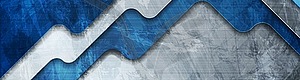 Abstract blue tech corporate grunge banner - vector clipart