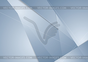 Abstract blue technology polygonal corporate - vector image