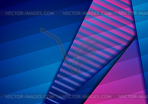 Blue violet hi-tech geometric background - vector clip art