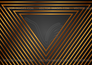 Роскошные золотые абстрактные геометрические треугольники - векторизованное изображение клипарта